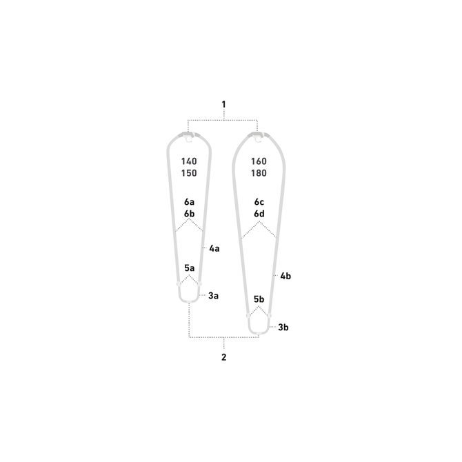 Double Pin.Lock (2pcs) (SS22) - C71:grey/turquoise - S/28