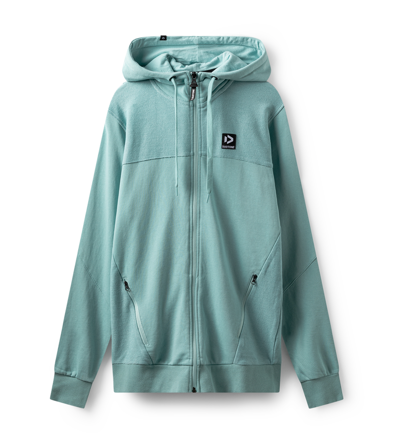 Hoody Zip Team men - 605 aqua - 48/S