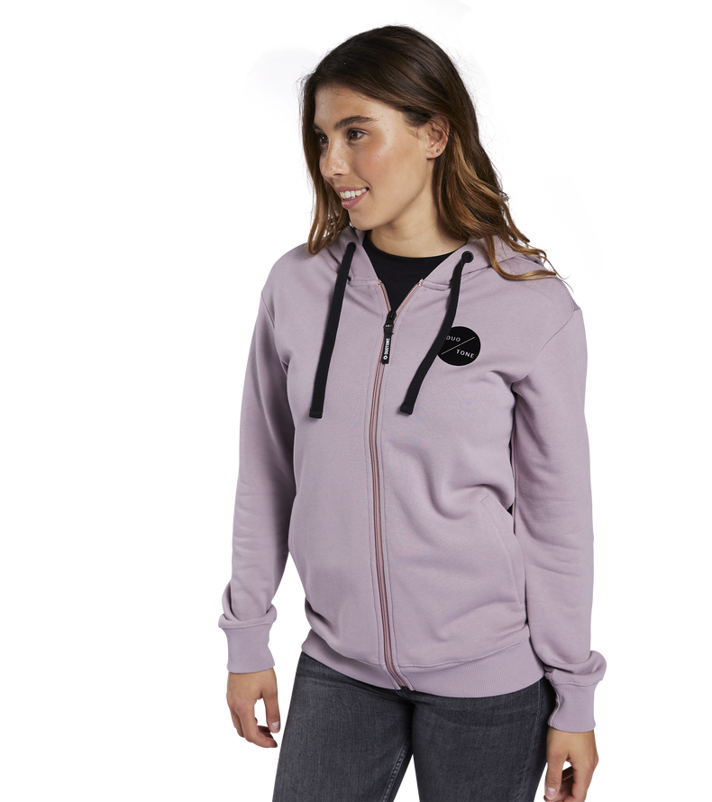 Hoody Team Zip women - 066 stormy-lavender - 34/XS
