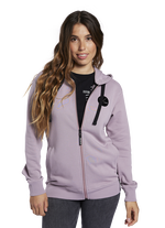 Hoody Team Zip women - 066 stormy-lavender - 34/XS