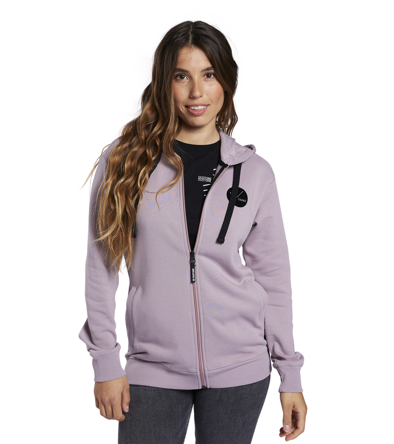 Hoody Team Zip women - 066 stormy-lavender - 34/XS