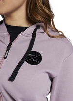 Hoody Team Zip women - 066 stormy-lavender - 34/XS