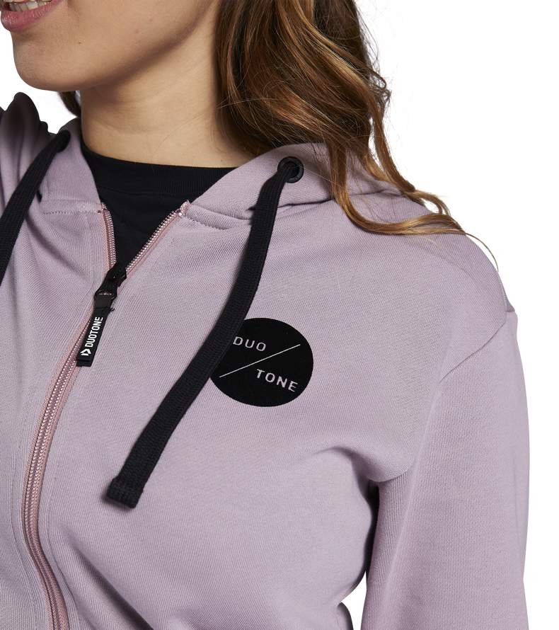 Hoody Team Zip women - 066 stormy-lavender - 34/XS