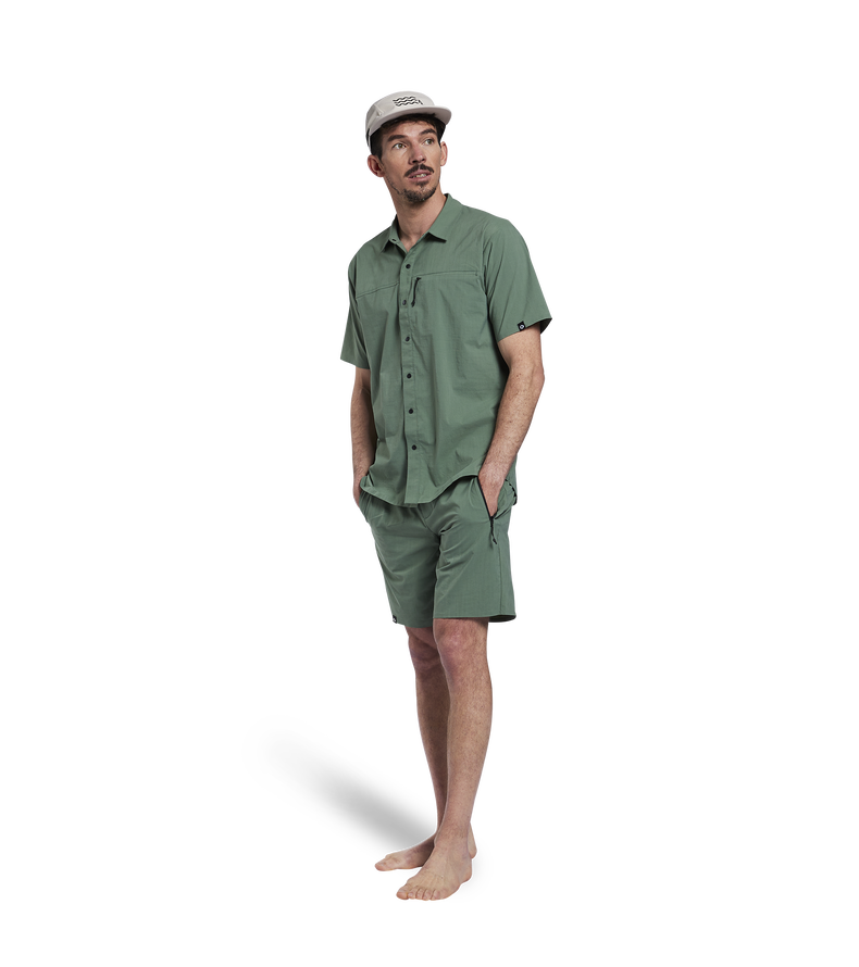 Shirt Wave SS unisex - 616 dusty-olive - 52/L