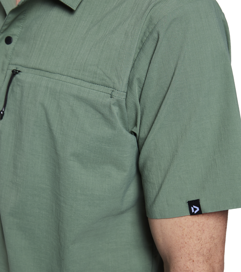 Shirt Wave SS unisex - 616 dusty-olive - 52/L