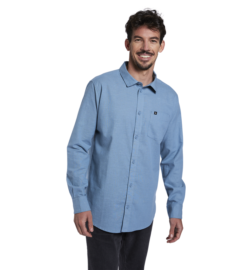 Shirt Breeze LS unisex - 724 blue-fog - 46/XS