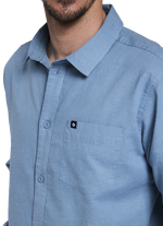 Shirt Breeze LS unisex - 724 blue-fog - 46/XS