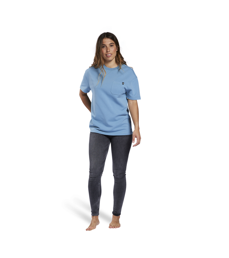 Sweat Tide SS unisex - 724 blue-fog - 46/XS