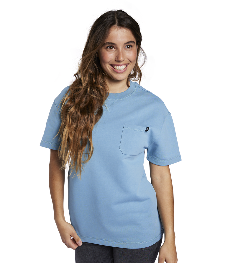 Sweat Tide SS unisex - 724 blue-fog - 46/XS