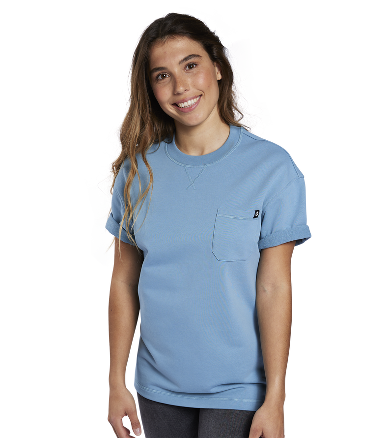 Sweat Tide SS unisex - 724 blue-fog - 46/XS