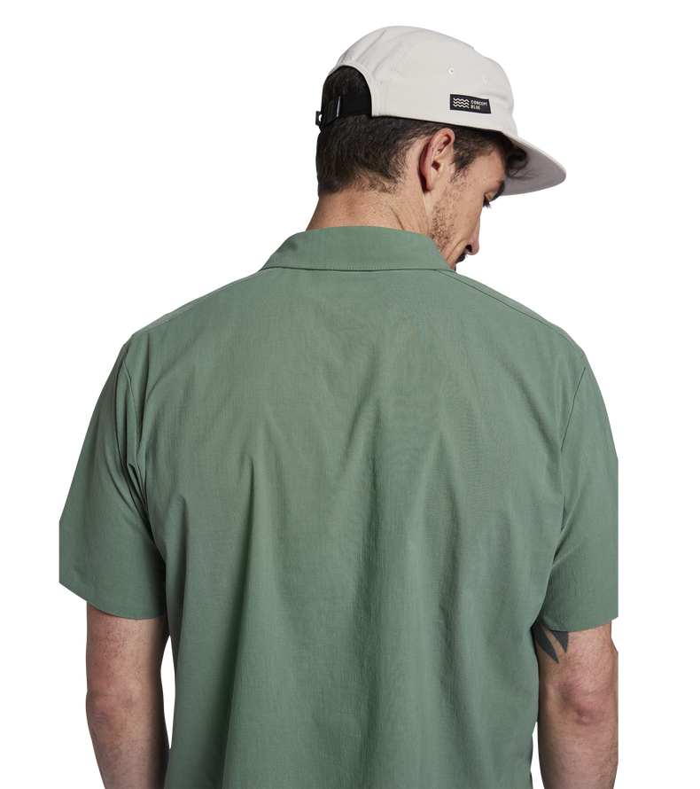 Shirt Wave SS unisex - 616 dusty-olive - 52/L