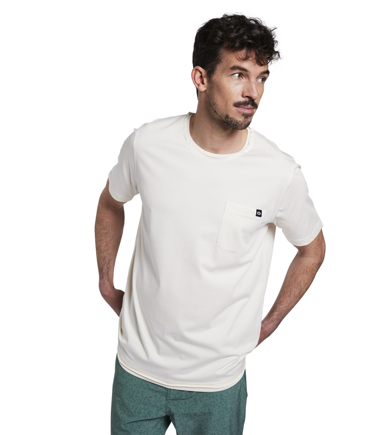 Tee Pocket SS undyed men - 106 undyed-cotton - 48/S