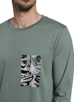 Tee Team LS unisex - 616 dusty-olive - 46/XS