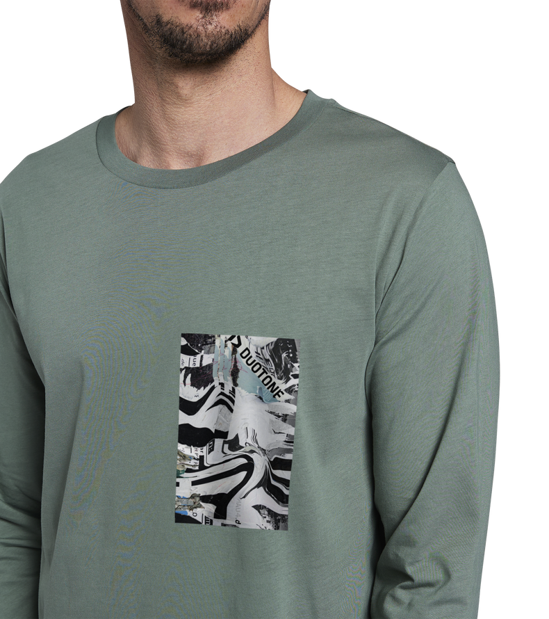 Tee Team LS unisex - 616 dusty-olive - 46/XS