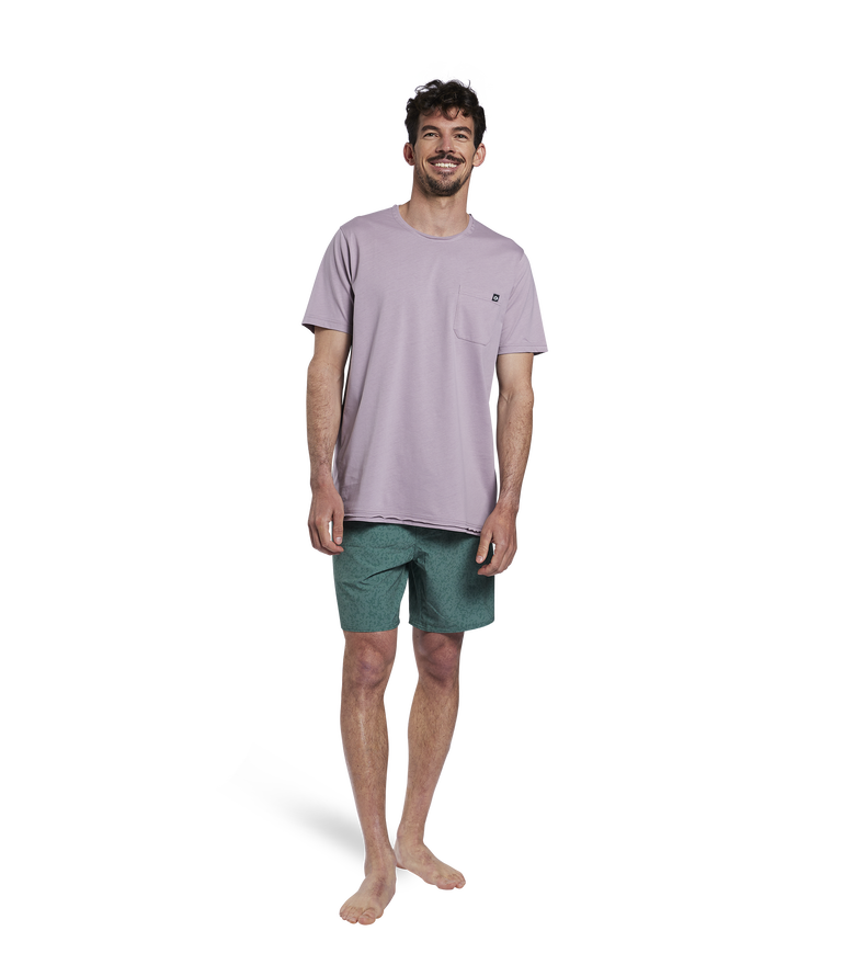 Tee Pocket SS men - 066 stormy-lavender - 48/S