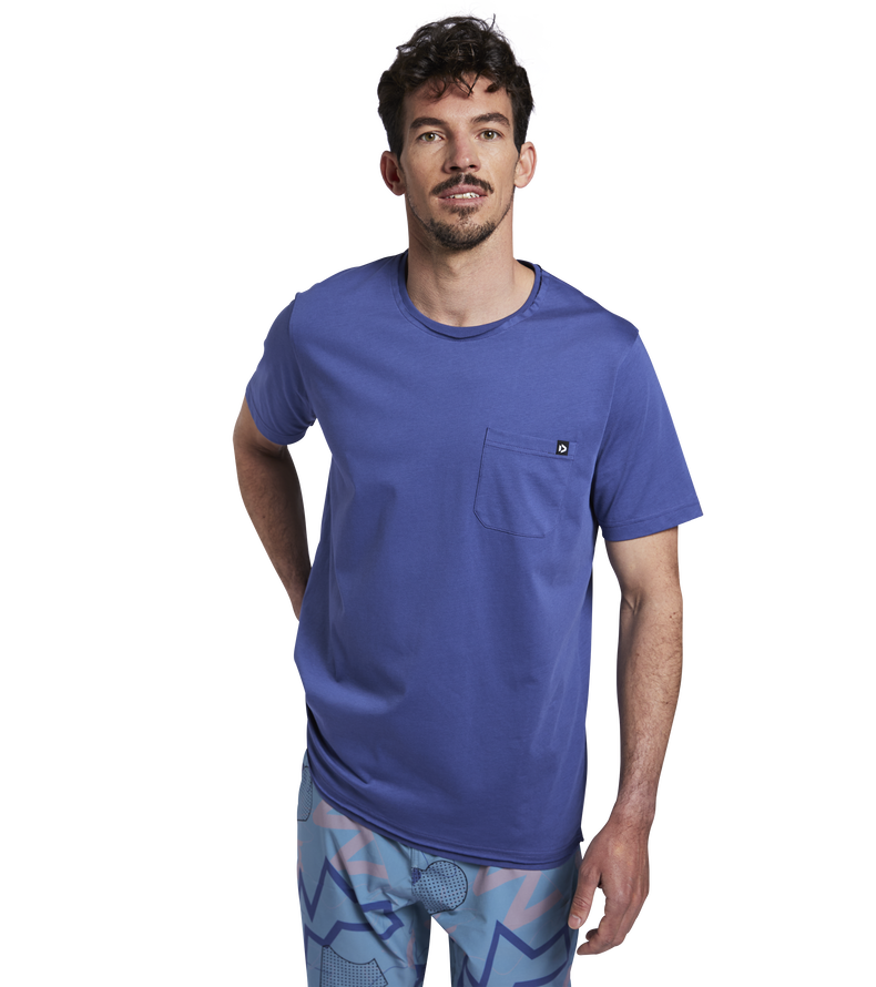 Tee Pocket SS men - 725 blue-indigo - 48/S