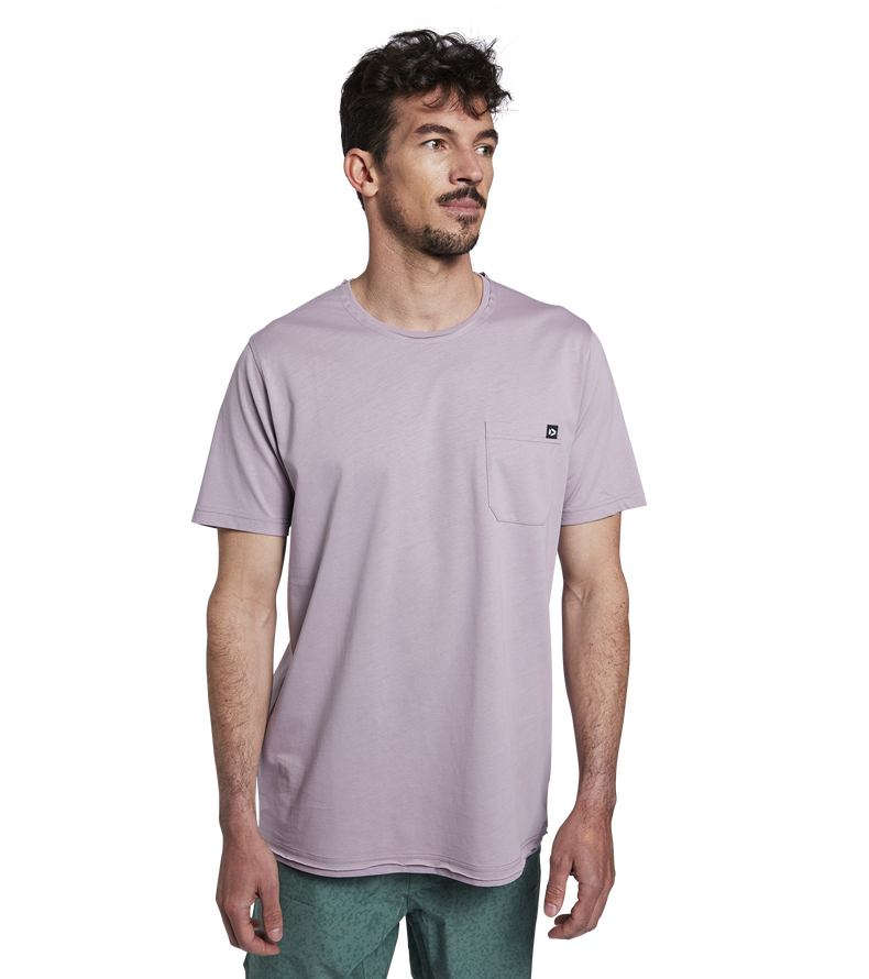 Tee Pocket SS men - 066 stormy-lavender - 48/S