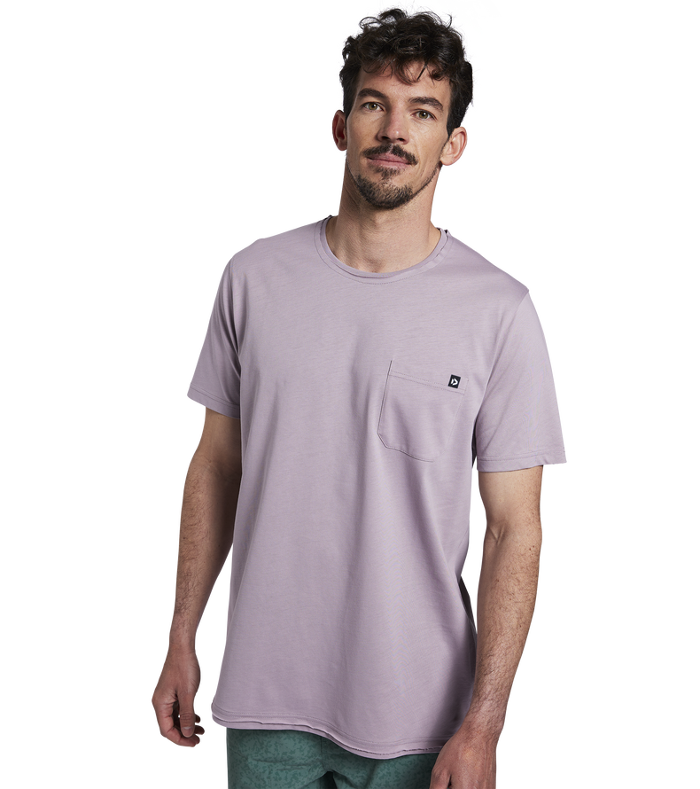 Tee Pocket SS men - 066 stormy-lavender - 48/S