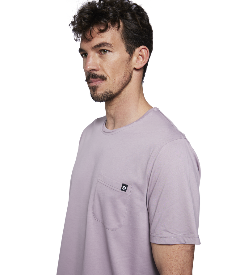 Tee Pocket SS men - 066 stormy-lavender - 48/S