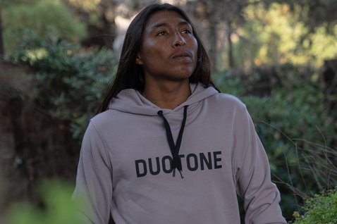 Duotone Apparel Hoody Logo sweat à capuche unisexe en beige sable
