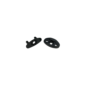 plastic top+bottom washer for footstrap (2pcs) (DTW/FA) - Unicolor - 40x15mm