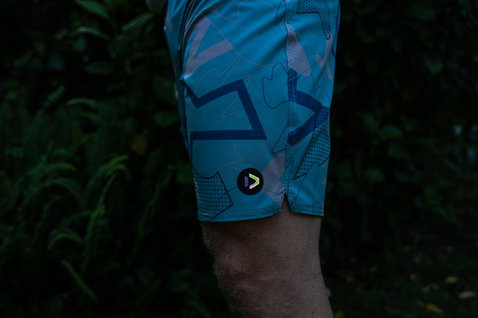 Duotone Boardshorts DT 19inch boardshorts homme en bleu océan avec bleu marine, sarcelle foncée et sauge atténuée