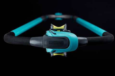 Duotone Windsurfing Black Series boom 140-200 / 160-220 / 180-240 cm in black, teal and lime yellow