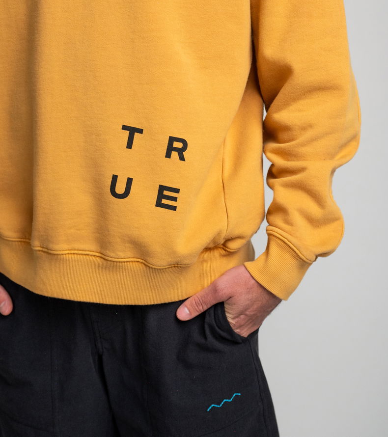 Hoody True Fade Out men - 313 mango - 48/S