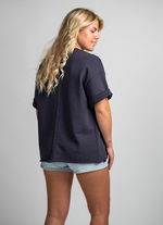 Sweat Tee SS True Fade Out unisex - 750 dark-sea - 50/M