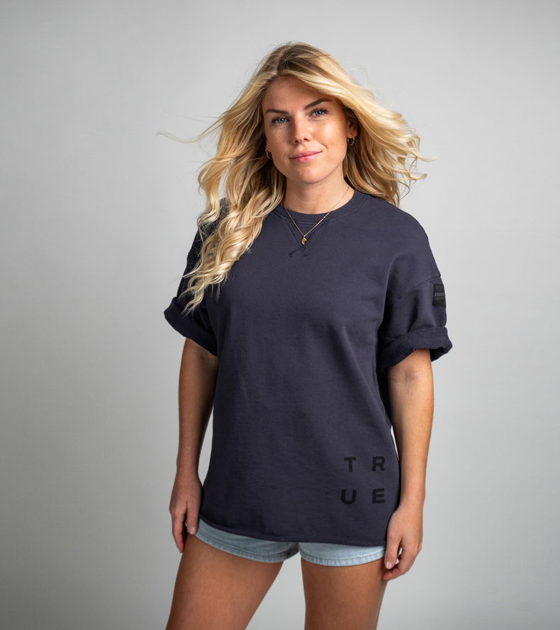 Sweat Tee SS True Fade Out unisex - 750 dark-sea - 50/M