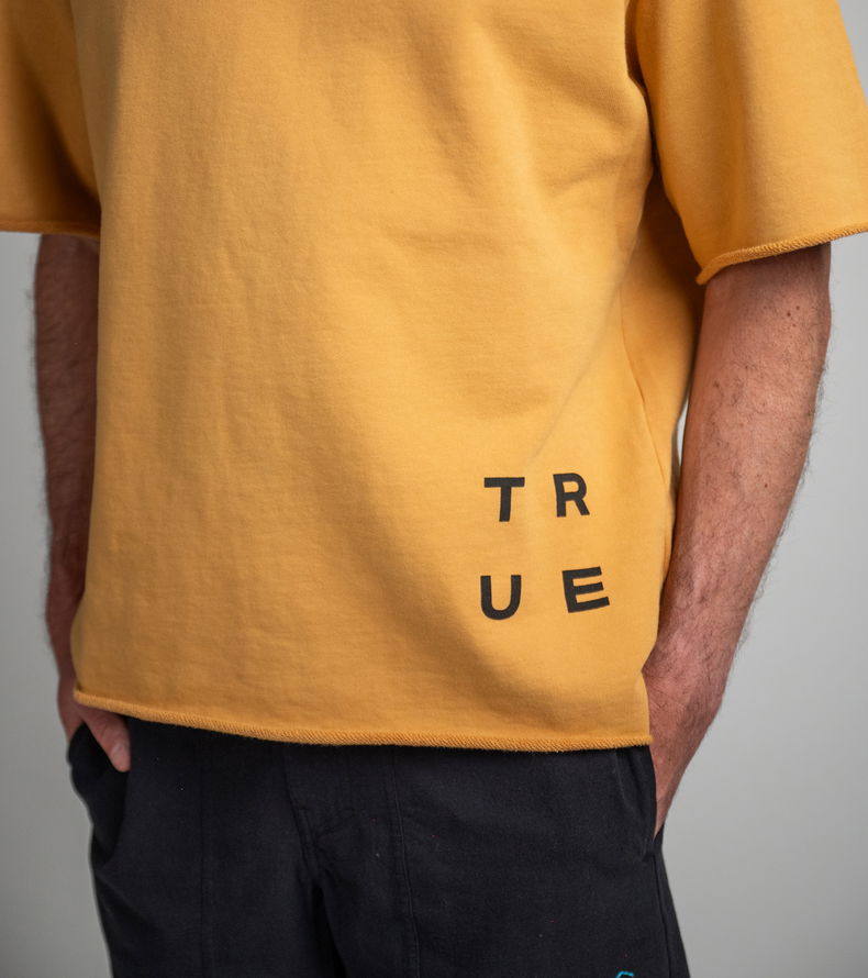 Sweat Tee SS True Fade Out unisex - 313 mango - 44/XXS