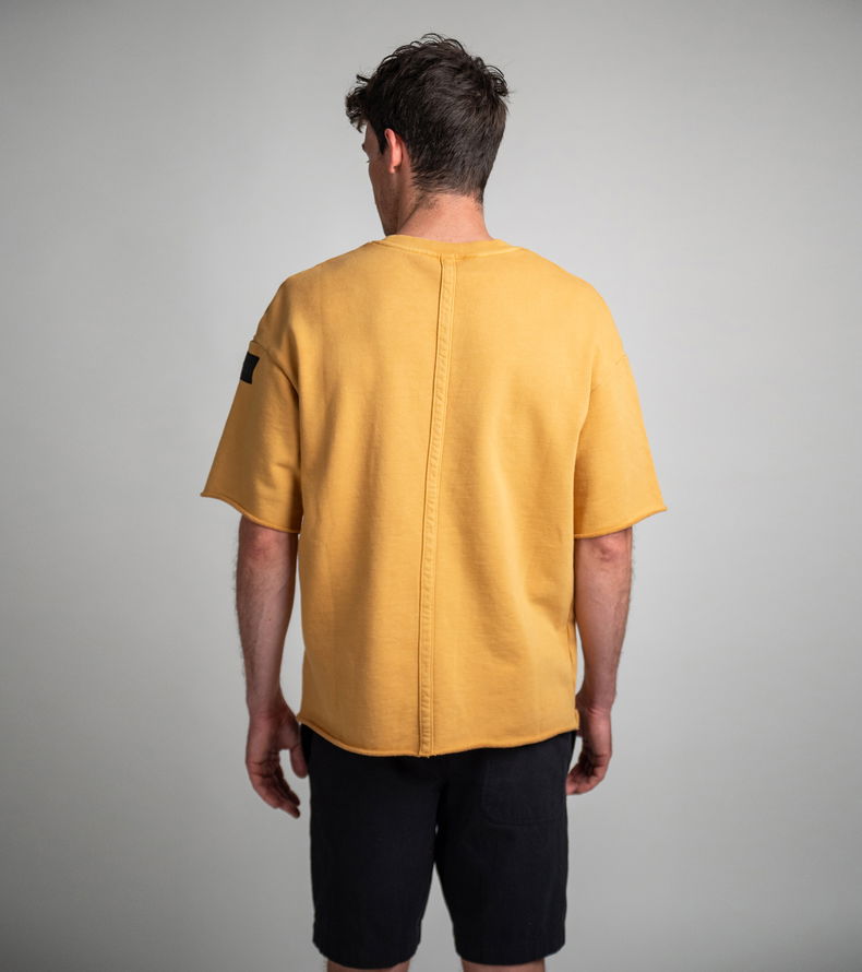 Sweat Tee SS True Fade Out unisex - 313 mango - 44/XXS