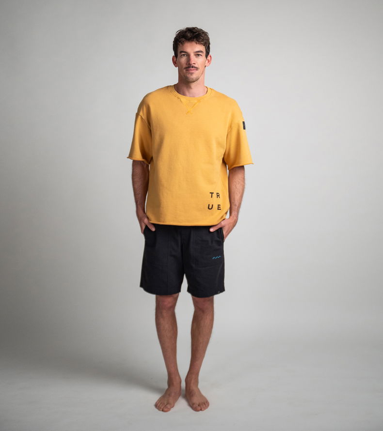 Sweat Tee SS True Fade Out unisex - 313 mango - 44/XXS