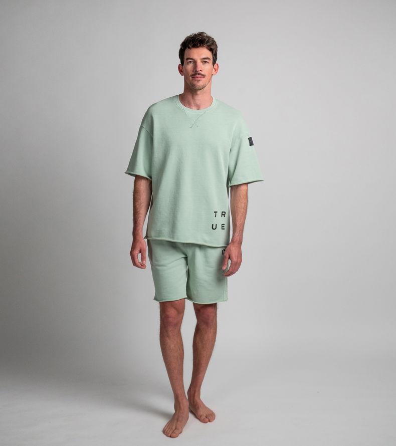 Sweat Tee SS True Fade Out unisex - 617 sage - 44/XXS