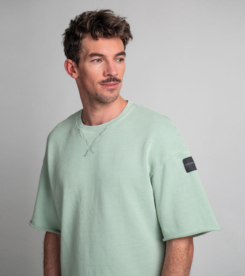 Sweat Tee SS True Fade Out unisex - 617 sage - 44/XXS