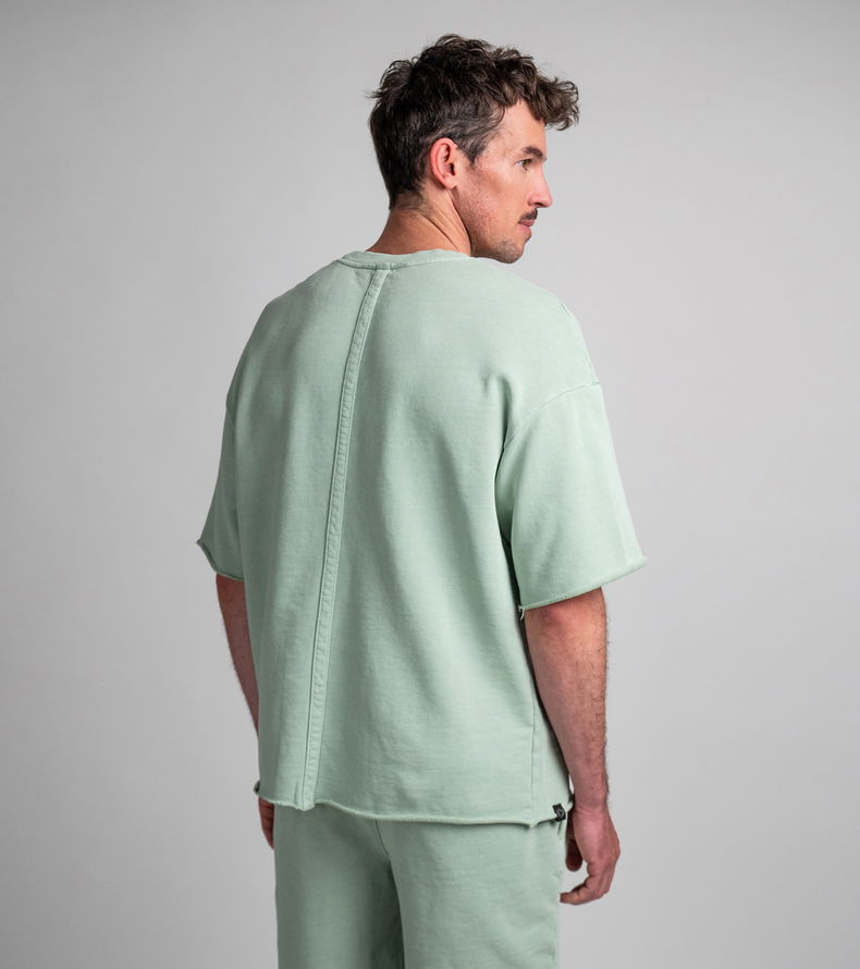 Sweat Tee SS True Fade Out unisex - 617 sage - 44/XXS