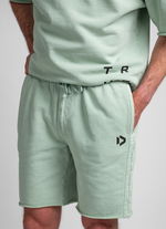 Shorts Sweat True Fade Out long unisex - 617 sage - 44/XXS