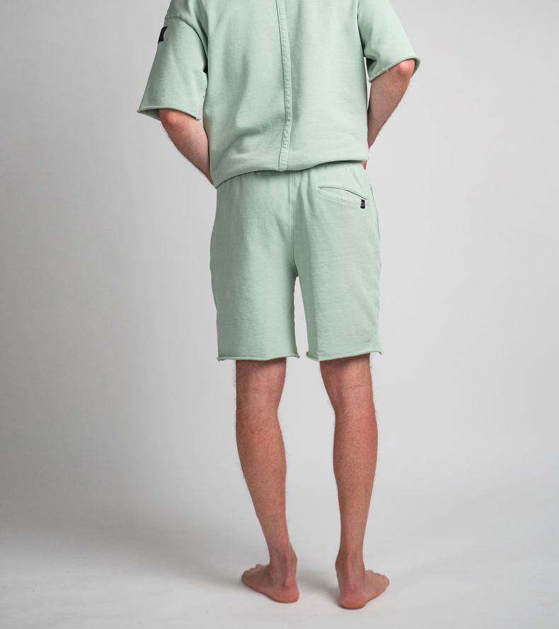 Shorts Sweat True Fade Out long unisex - 617 sage - 44/XXS