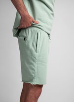 Shorts Sweat True Fade Out long unisex - 617 sage - 44/XXS