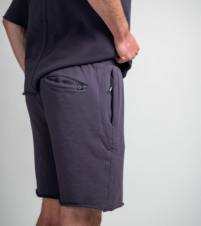 Shorts Sweat True Fade Out long unisex - 750 dark-sea - 44/XXS