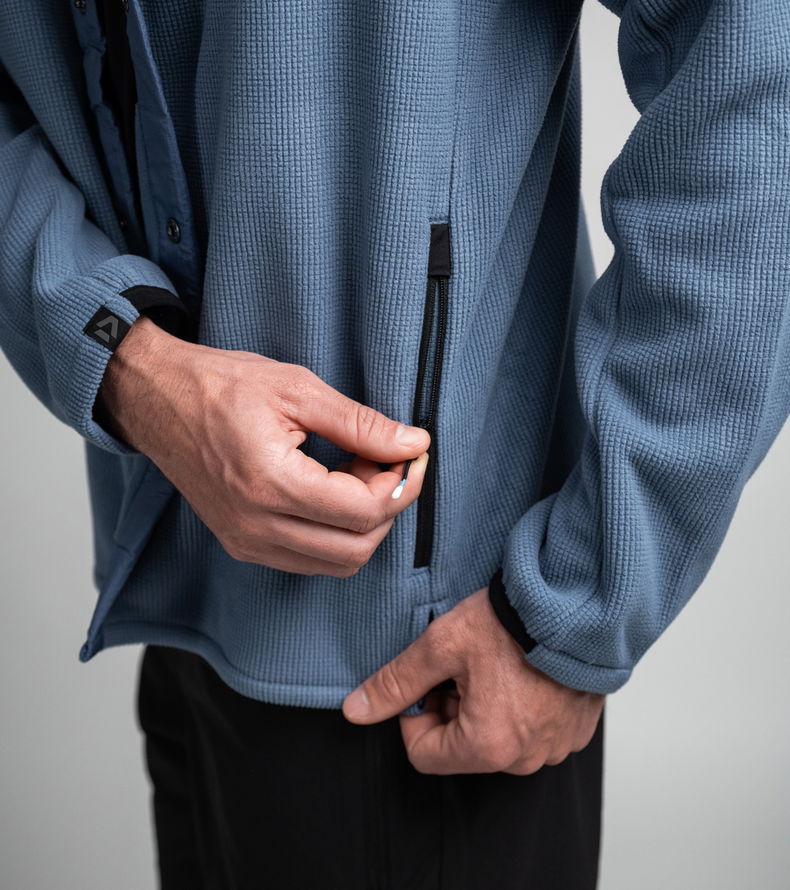 Shirt Explore Fleece unisex - 731 blue-horizon - 44/XXS
