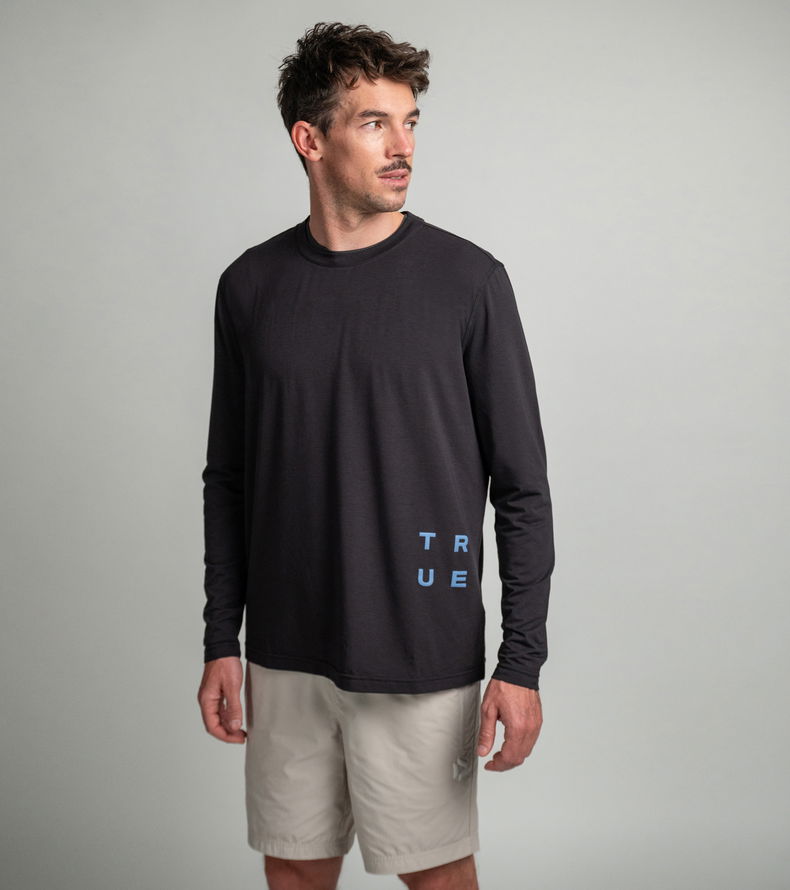 Tee DT Explore LS unisex - 900 black - 44/XXS