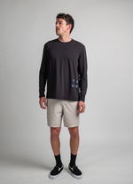 Tee DT Explore LS unisex - 900 black - 44/XXS