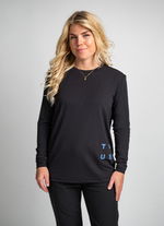 Tee DT Explore LS unisex - 900 black - 44/XXS