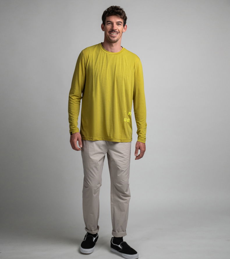 Tee DT Explore LS unisex - 622 algae - 44/XXS