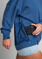 Sweater DT Explore unisex - 731 blue-horizon - 44/XXS