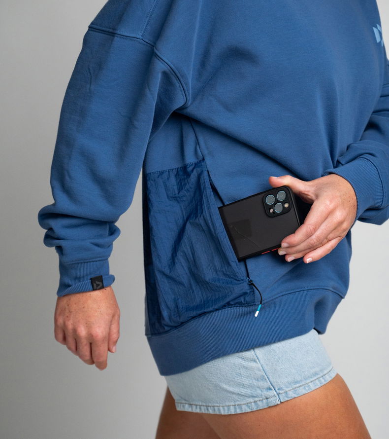 Sweater DT Explore unisex - 731 blue-horizon - 44/XXS