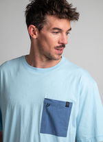 T-Shirt True men - 729 sky-blue - 48/S