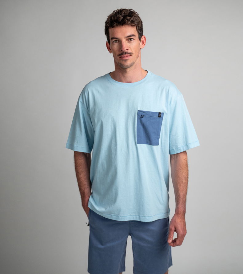 T-Shirt True men - 729 sky-blue - 48/S