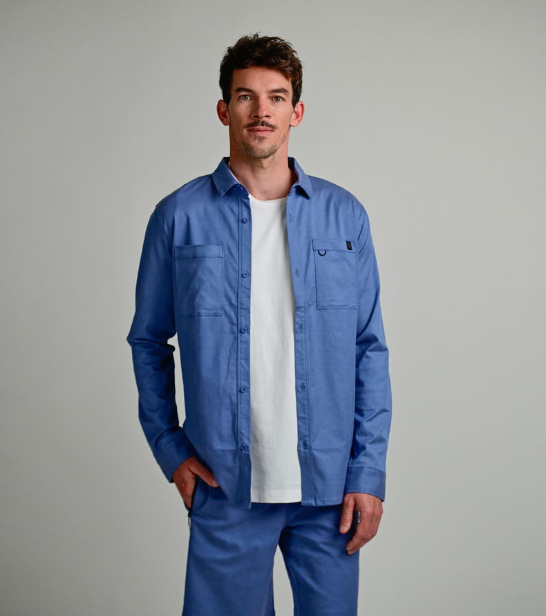Shirt LS True unisex - 731 blue-horizon - 44/XXS